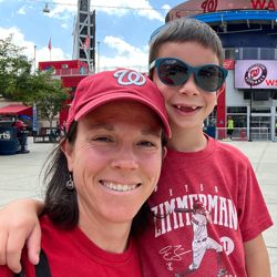 Sumner Menchero and Son at Washington Nationals Stadium