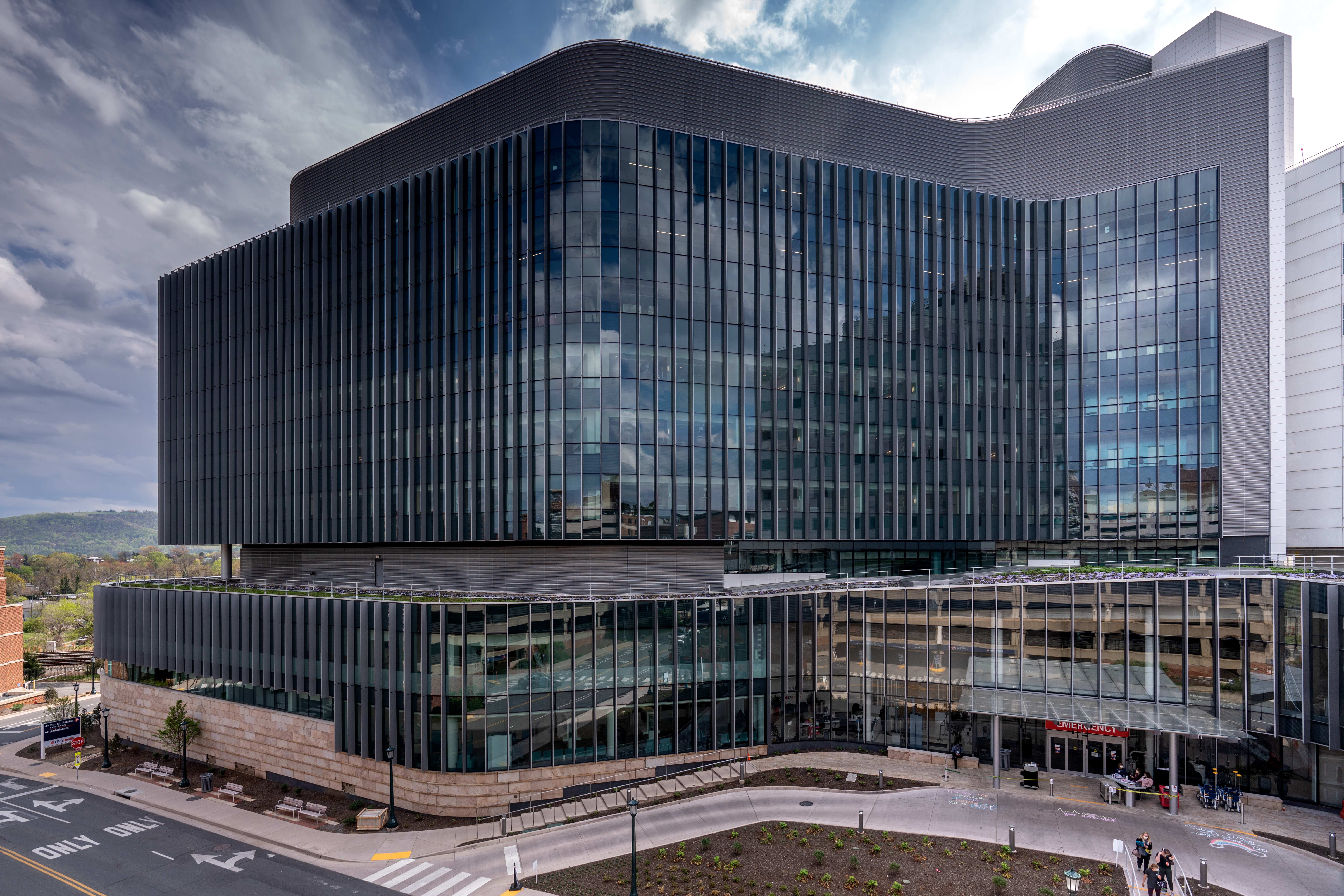 UVA Hospital emergency entrance and new wing