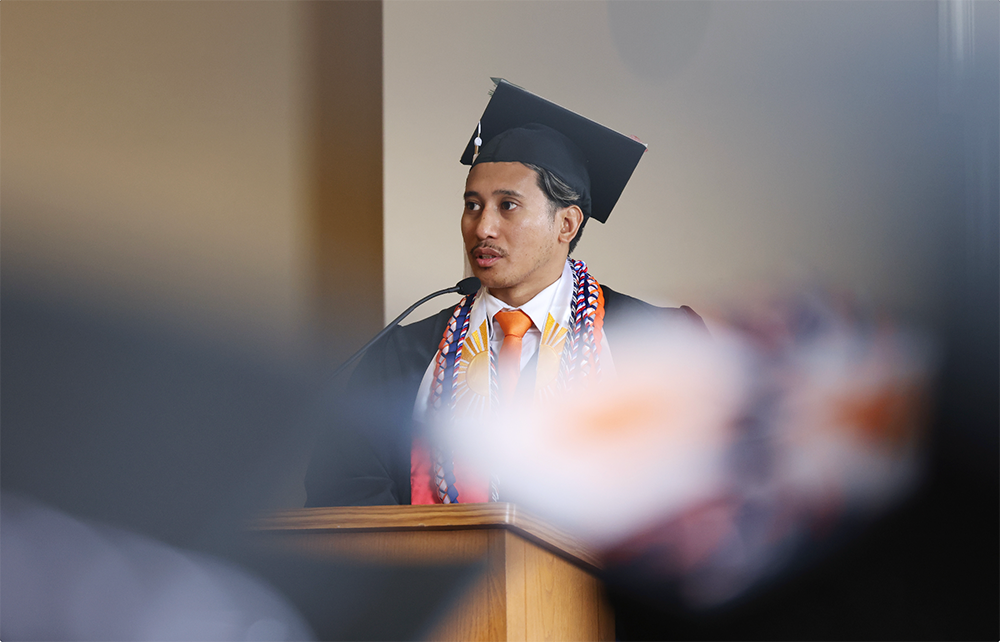 Legaspi Gives Graduation Speech